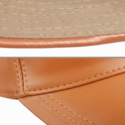 Gorra de beisbol de cuero con cierre ajustable