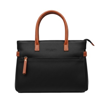 Bolso de piel doble asa 28x22x9 cm DOUBLE