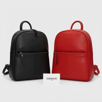 Mochila de piel natural 27x23x10 cm PUMPY