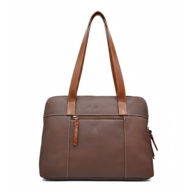 Bolso de piel de hombro 32x26x10 cm SHELL