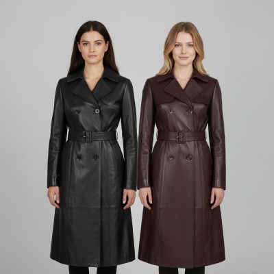 Gabardina larga con botones modelo MESSNER