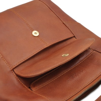 Bandolera de piel 27x24x7 cm PUNO