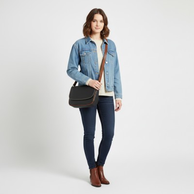 Bolso de piel bandolera 25x20x8 cm SHALE