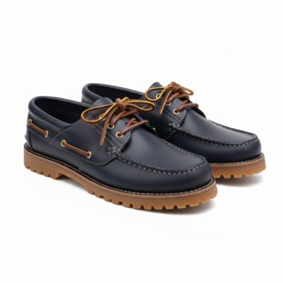 Nauticos de piel cordones modelo BIPO