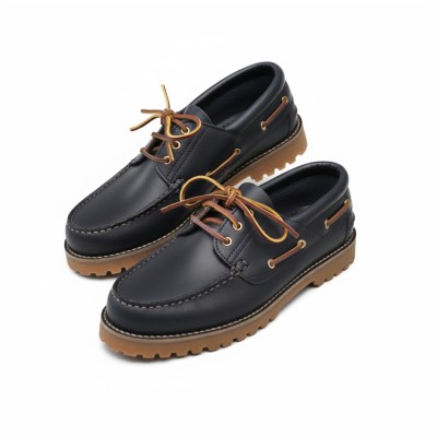 Nauticos de piel cordones modelo BIPO
