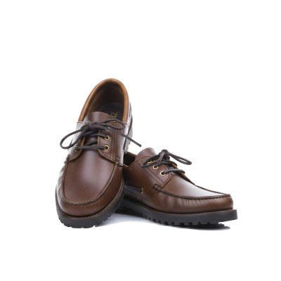 Nauticos de piel cordones modelo BARREL