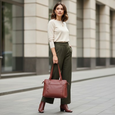 Bolso de piel de hombro 29x23x9 cm JUBA