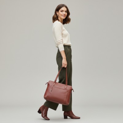 Bolso de piel de hombro 29x23x9 cm JUBA