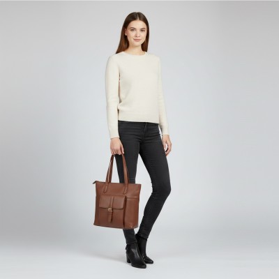 Bolso de piel de hombro 29x29x9 cm NYAMA