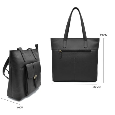 Bolso de piel de hombro 29x29x9 cm NYAMA