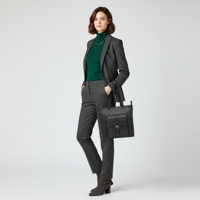 Bolso de piel de hombro 29x29x9 cm NYAMA