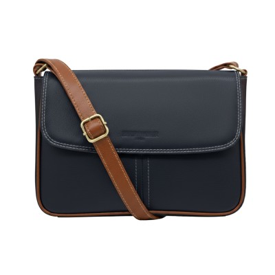 Bolso de piel bandolera 19x25x8 cm MECO