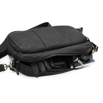 Bolso de piel bandolera 20x26x9 cm SUQUE