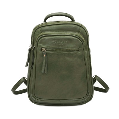 Mochila de piel natural 28x22x8 cm MELI