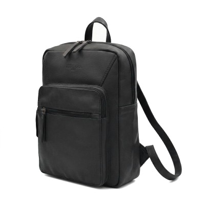 Mochila de piel natural 30x23x15 cm JARBO