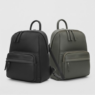 Mochila de piel natural 28x24x14 cm MUBO