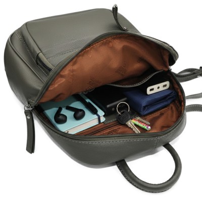 Mochila de piel natural 28x24x14 cm MUBO