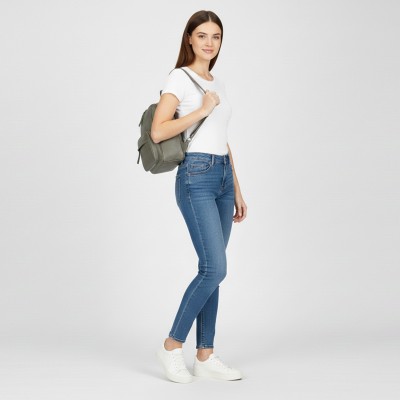 Mochila de piel natural 28x24x14 cm MUBO