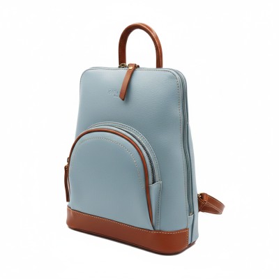 Mochila de piel natural 27x25x9 cm EYES