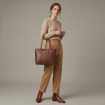 Bolso de piel de hombro 25x32x11 cm BAGO