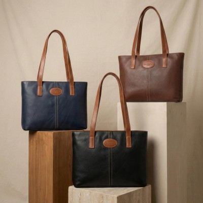 Bolso de piel de hombro 25x32x11 cm BAGO