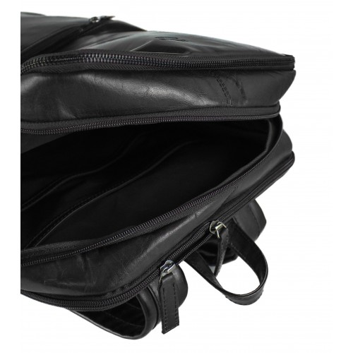 Mochila de piel natural 45x31x14 cm PLUS