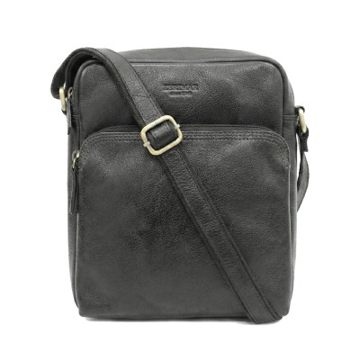 Bolso bandolera de piel modelo NAGIB 30x25x9 cm