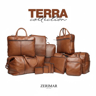 Bolso bandolera de piel 35x25x7 cm OCEAN&APACHE