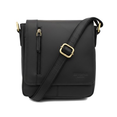 Bolso bandolera de piel...