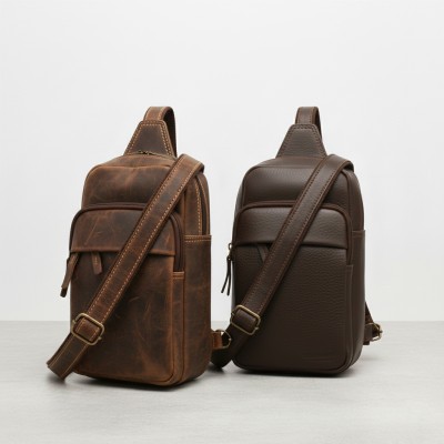 Bolso bandolera de piel modelo DUNN 25x14x7 cm