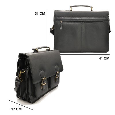 Maletin de piel 41x31x17 cm BIGGER