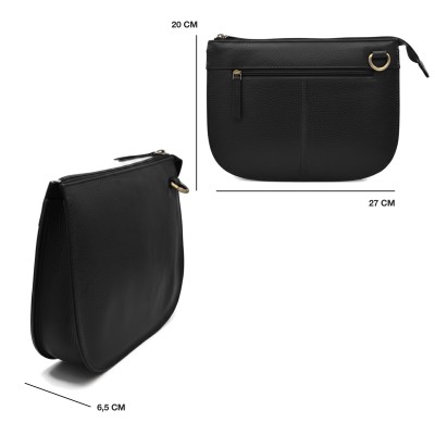 Bolso de piel bandolera 27x20x6,5 cm LATERI