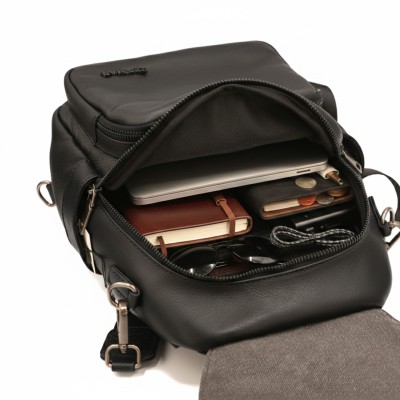 Mochila de piel natural 28x23x13 cm NORAK