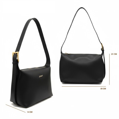 Bolso de piel de hombro 35x21x14 cm HELBO