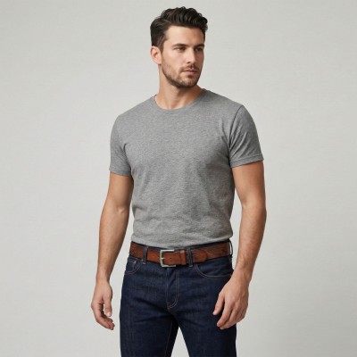 Cinturón de piel grabado AGUILA 39 mm