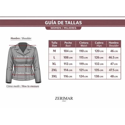 Chaqueta de piel modelo BLUEBERRY