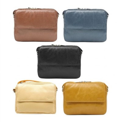 Bolso de piel bandolera 16x20x5 cm MALIBU