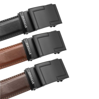 Cinturón de piel con hebilla automatica modelo BASTA