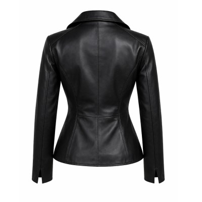 Chaqueta de piel con cremallera CORELLA