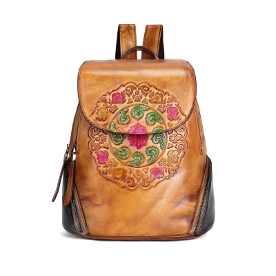 Mochila de piel con...