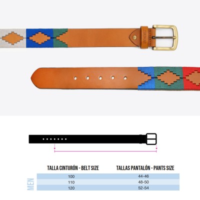 Cinturón de piel 38 mm modelo PAMPA