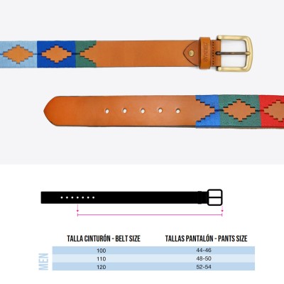 Cinturón de piel 38 mm modelo PAMPA