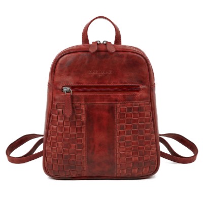 Mochila de piel natural 26x21x7 cm STILL