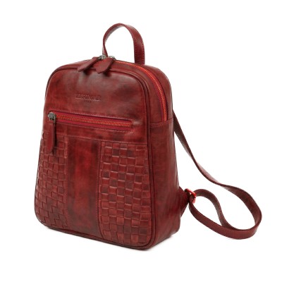 Mochila de piel natural 26x21x7 cm STILL