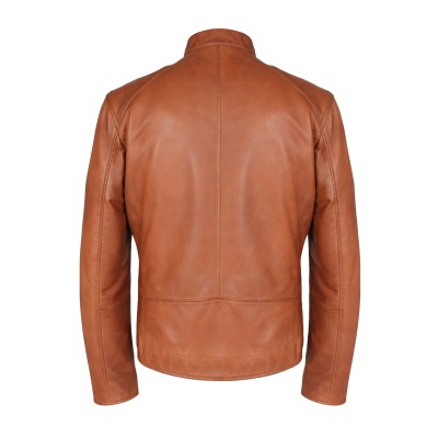 Chaqueta de piel con cremallera NAULE