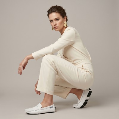 Mocasines de piel con antifaz modelo ALCAR