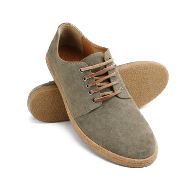 Sneakers de piel con...