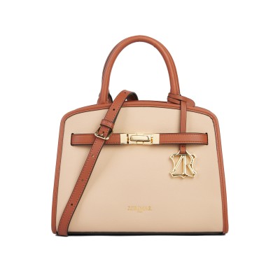 Bolso de piel doble asa 25x19x9 cm PALMA