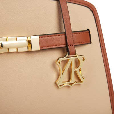 Bolso de piel doble asa 25x19x9 cm PALMA