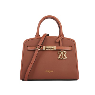 Bolso de piel doble asa 25x19x9 cm PALMA